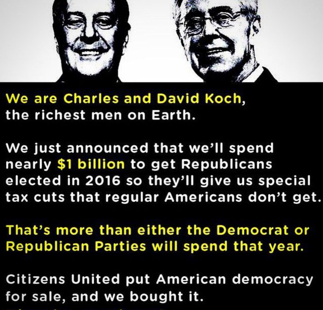 Democracy for Sale, owned by Koch brothers