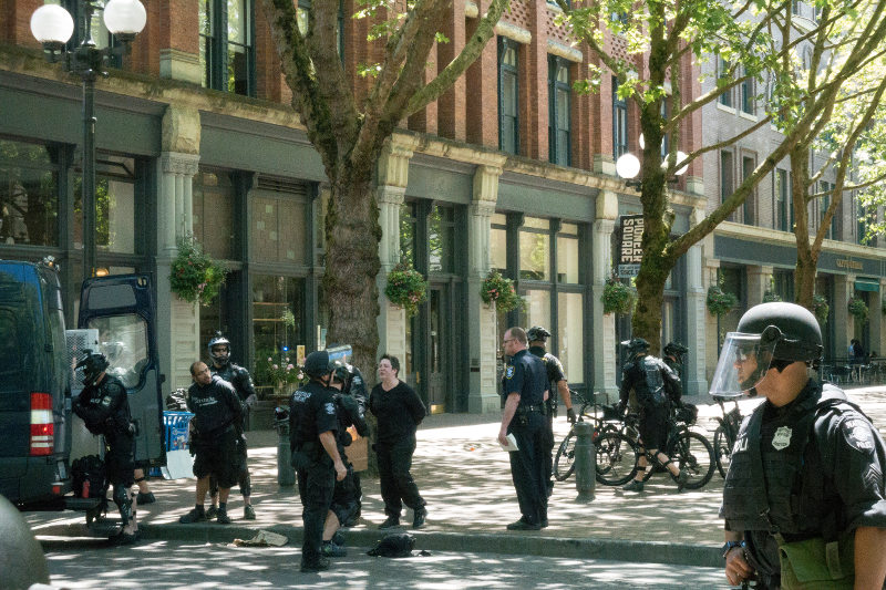 Image #1 from the anti-Sharia rally in Seattle on June 10, 2017