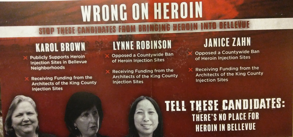 Image of back of campaign flier by Friends of Jared Nieuwenhuis, Steve Fricks, and Phil Yin