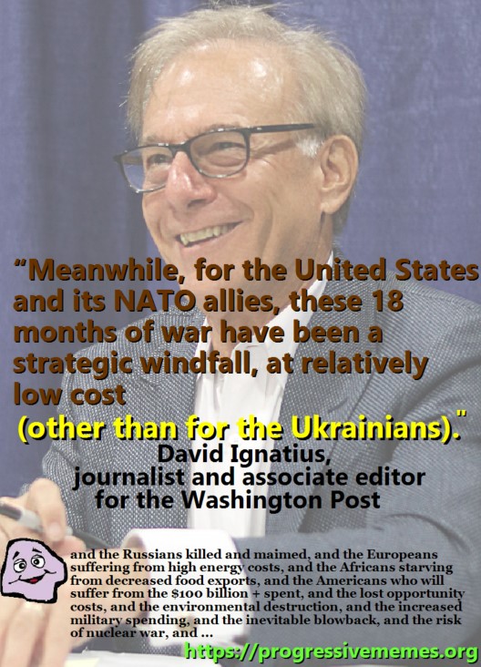 David Ignatius of the Washington Post says the war in Ukraine is a strategic windfall for the U.S.